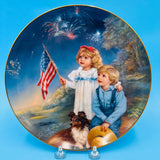 Childhood Almanac Plate Series Star Spangled Sky by Sandra Kuck