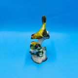 Gold Finch Birds Pottery Figurine - California Pottery
