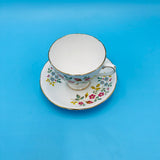 Gladstone Bone China Floral Tea Cup and Saucer
